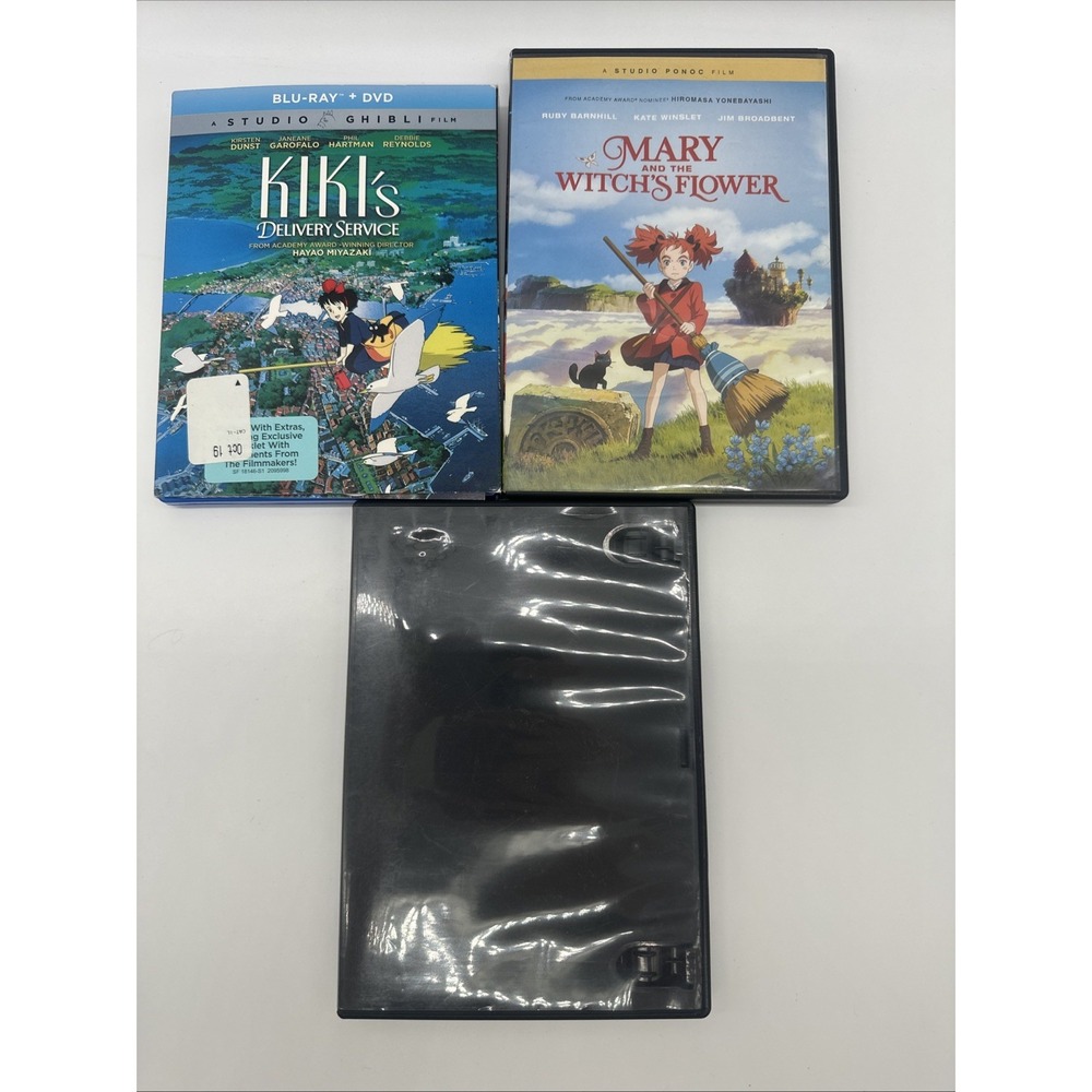 Studio Ghibli Anime Lot Kikis Delivery Service Howls Moving Castle Mary DVD - Picture 3 of 6